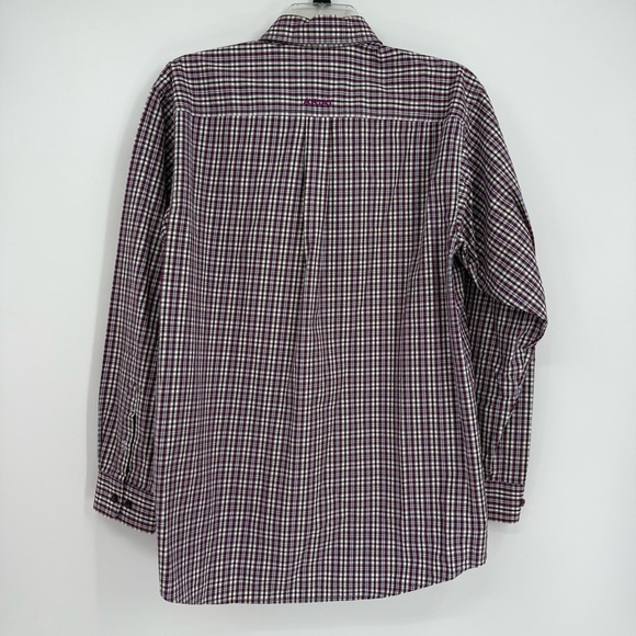 ARIAT Pro Series Mens Shirt purple Plaid Long Sleeve Button Down Size Large - Picture 8 of 10